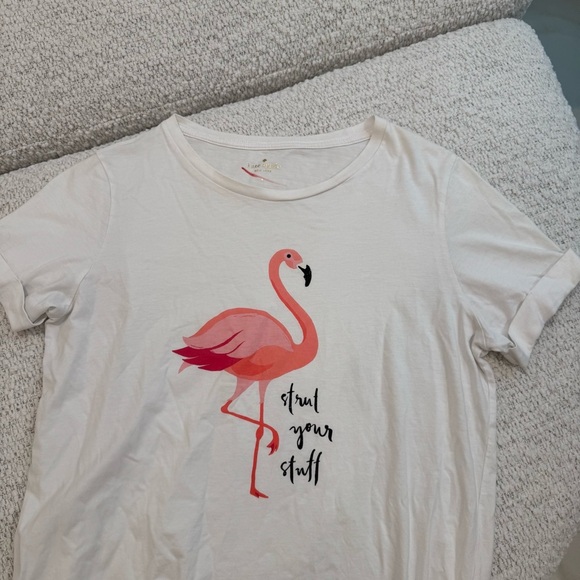 Kate Spade Flamingo Strut Your Stuff Shirt Top - Picture 2 of 4
